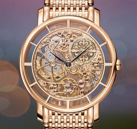 patek philippe pink gold skeleton watch|skeleton exposed gear watch.